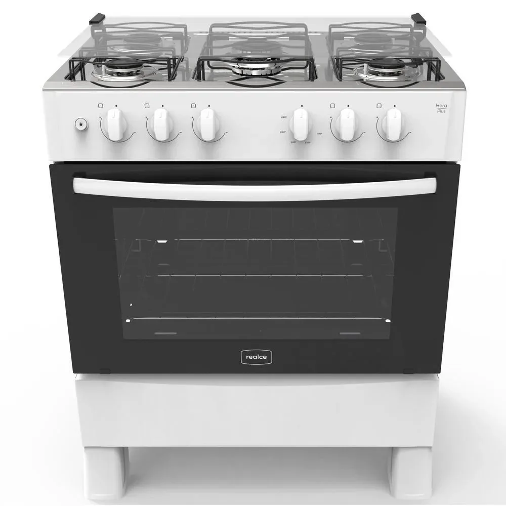 Fogão de Piso 5 Bocas a Gás Realce Eletrodomésticos CR204 Acendimento Automático Branco Bivolt