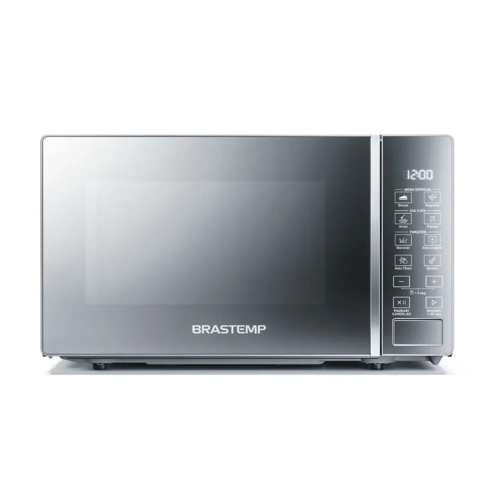 Micro-ondas de Bancada Brastemp BMS20AR 20L Inox Espelhado com Funções Pré-preparo 110V