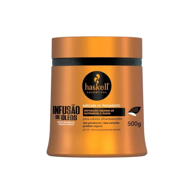 Máscara de Tratamento Infusão de Óleos para Nutrição Haskell 500g