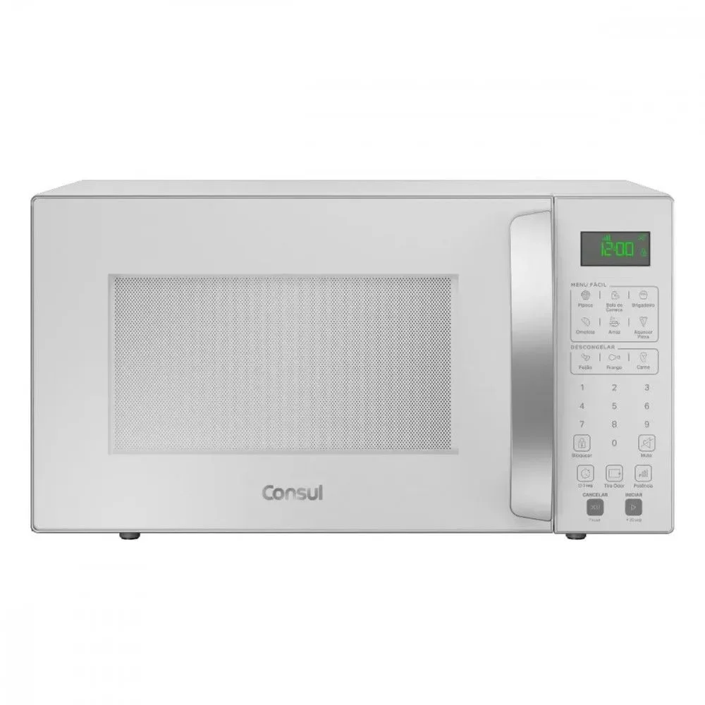 Micro-ondas Bancada Consul CMS46ABBNA 32L 900W Menu Descongelar e Tira Odor Branco 220V