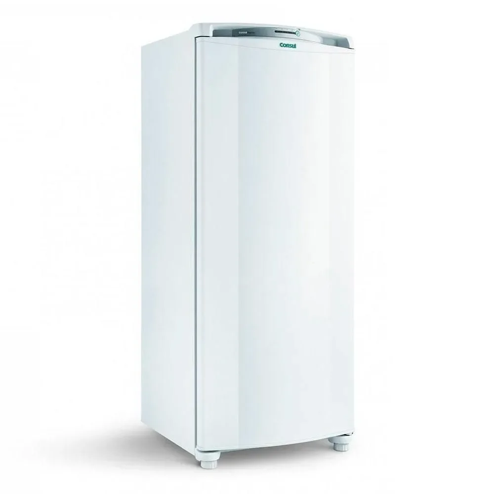 Geladeira Consul 1 Porta Frost Free Convencional 300L com Porta-Latas e Gavetão Crb36 Branco 110V