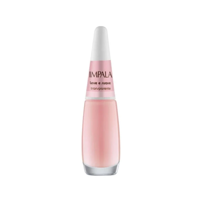 Esmalte Impala Coleção A Cor da Sua Moda Transparente Leve e Suave 7,5