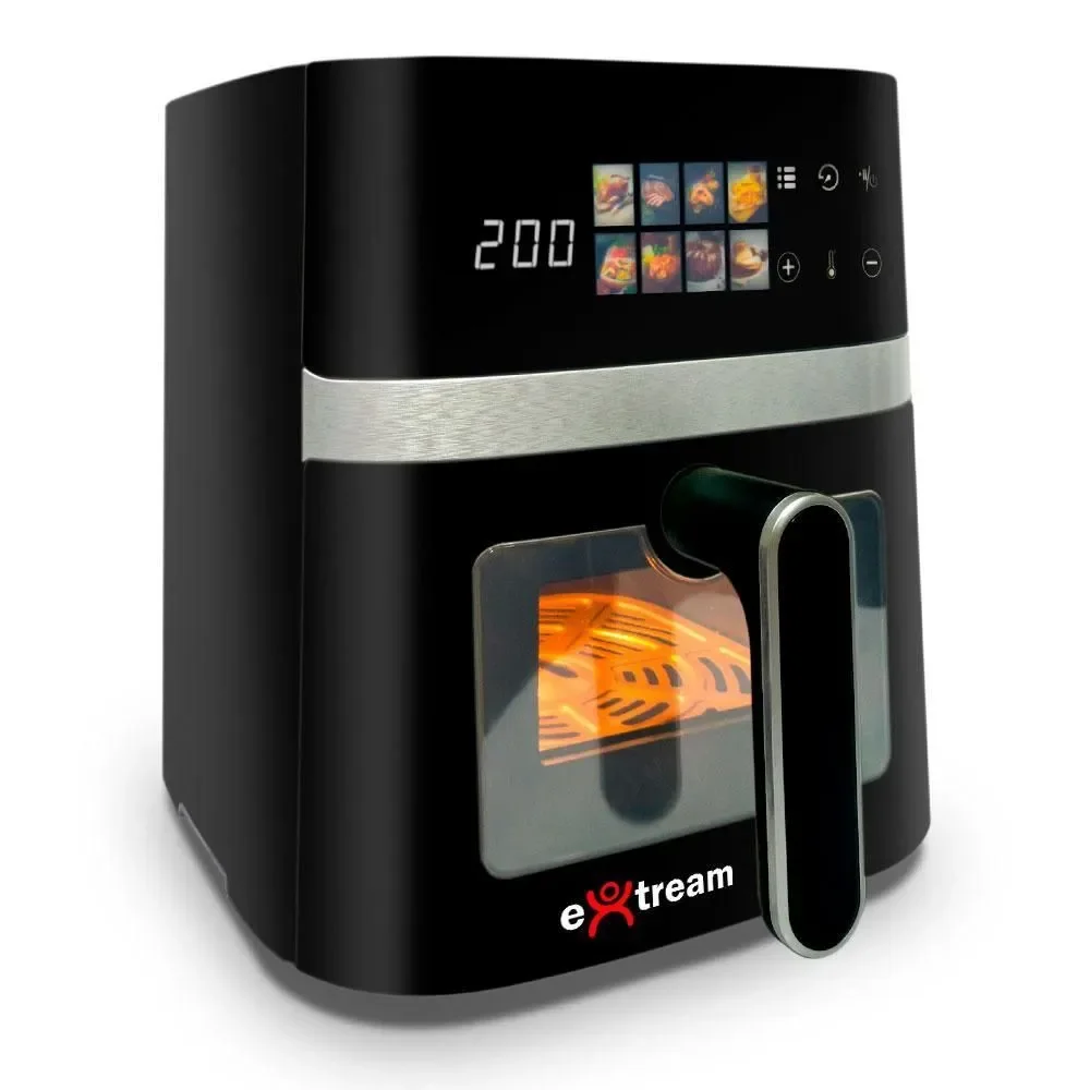 Fritadeira sem Óleo Air Fryer Extream AFEX02LJ55-BS1 5,5L 1400W Touch Digital Prata 110V