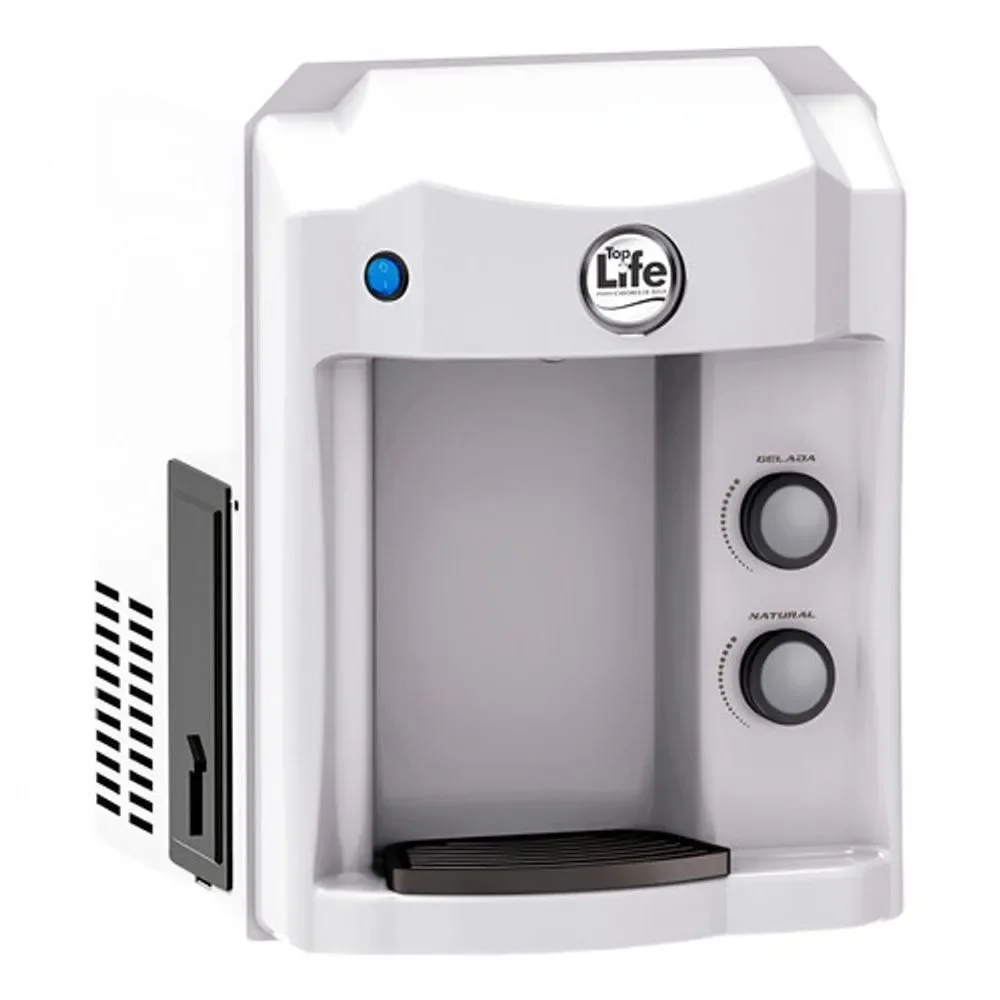 Purificador de Água para Bancada Top Life mg+ Alcalina Ionizada com Ozônio Gelada Branco 110V