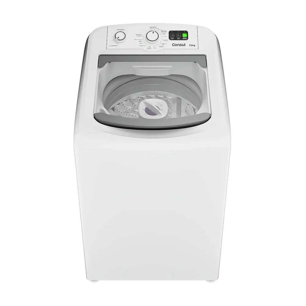 Máquina de Lavar Consul CWM12AB 12kg Automática Dosagem Econômica Ciclo Edredom Reaproveitamento Branco 110V