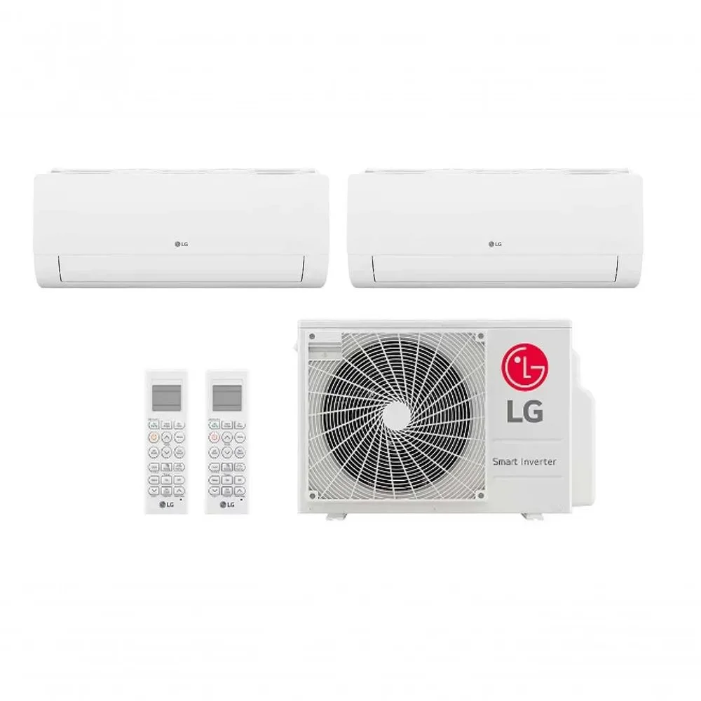 Ar Condicionado Multi Split Inverter 2 Ambientes (Hiwall 1X 9.000BTUS, 1X18.000BTUS) Quente/Frio WiFi Integrado 220V