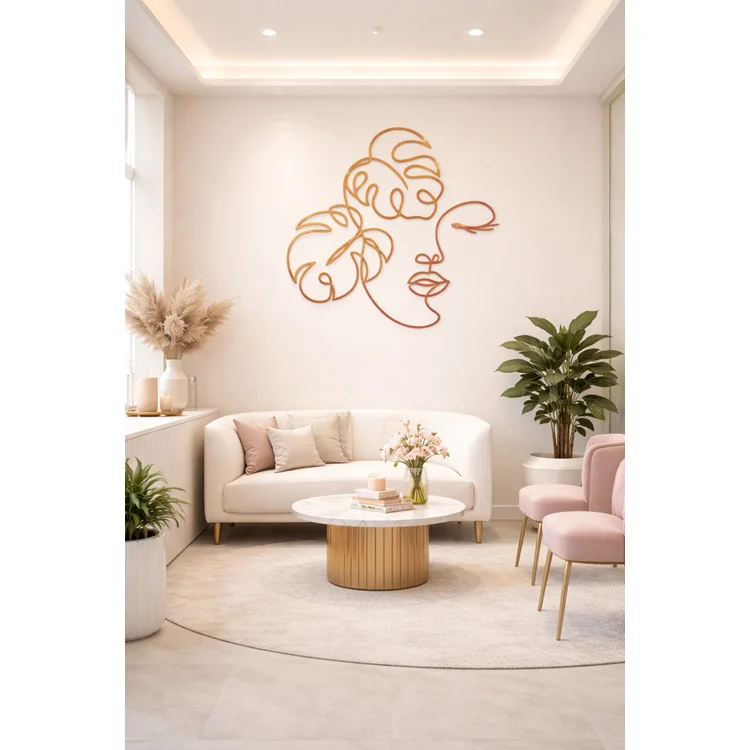 Quadro Decorativo Mulher Com Flor | EM MDF 3mm - acompanha dupla face