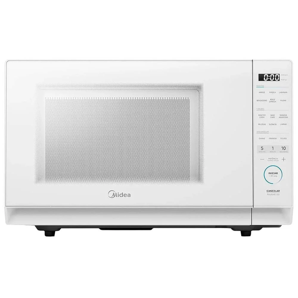 Micro-ondas de Bancada Midea MHP35B1 35L Mastercook Branco Funcoes Especiais Digital 110V