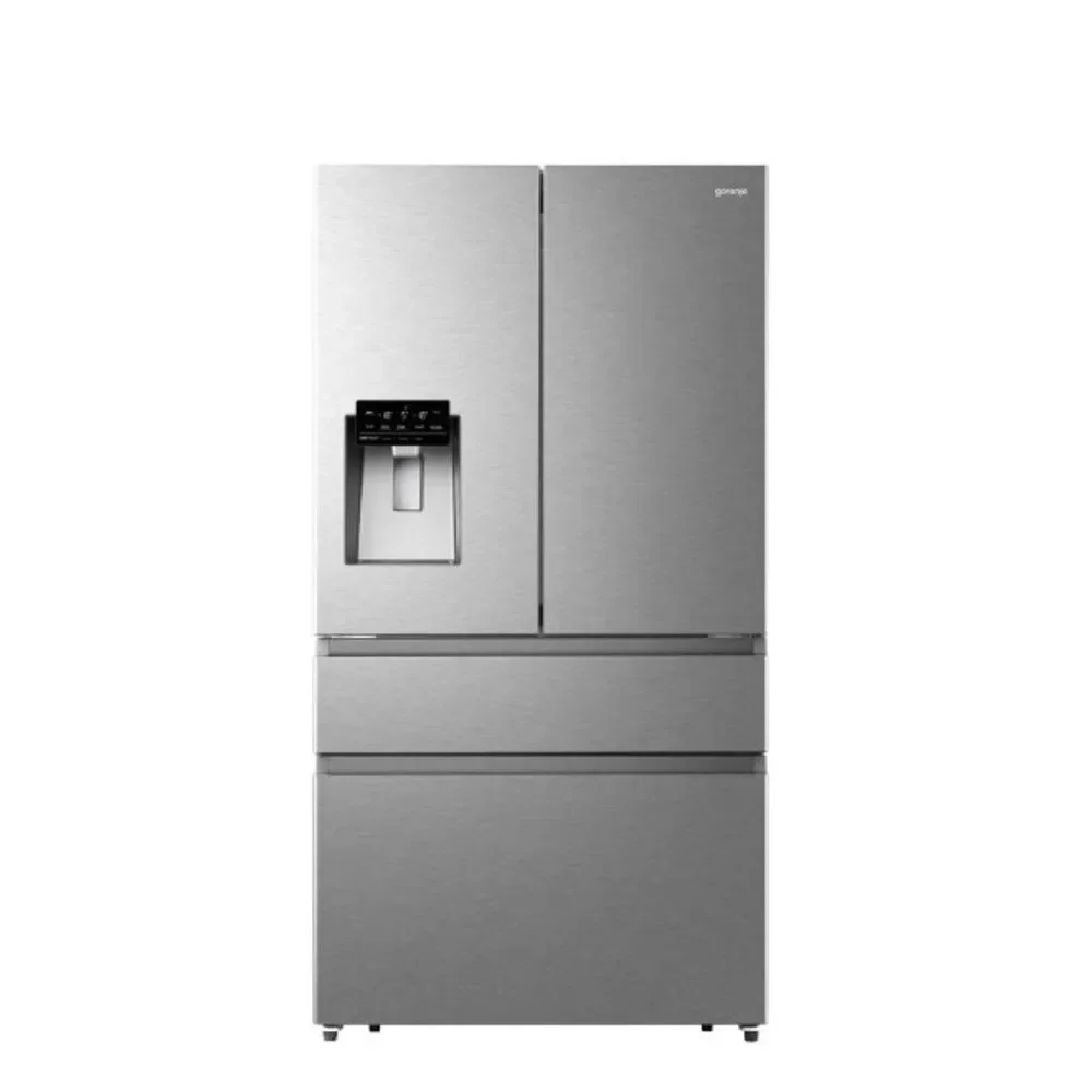 Refrigerador Gorenje French Door Nofrost Inverter 466L com Dispenser de Água e Gelo Pureflat Inox 220V