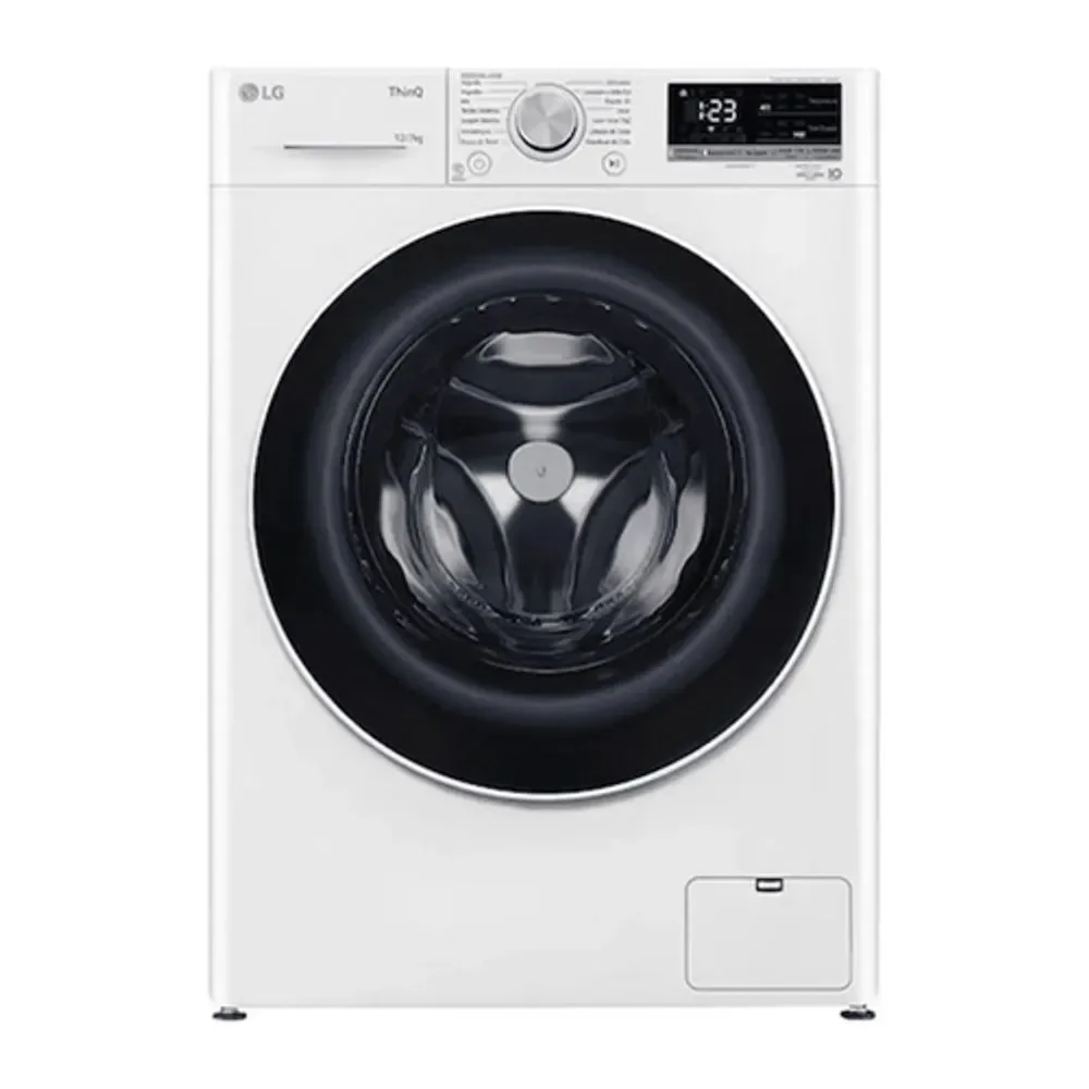 Lava e Seca LG CV5012WC4A 12kg 6kg com AI DD Steam Turbowash Branca 220V