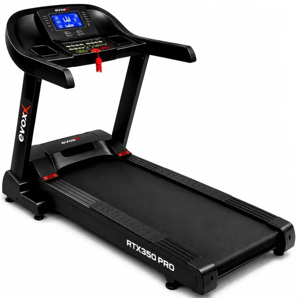 Esteira Profissional RTX350PRO Eletrônica 5 HP 20 KM-H Amortecimento de Impactos Uso Comercial Evox Fitness