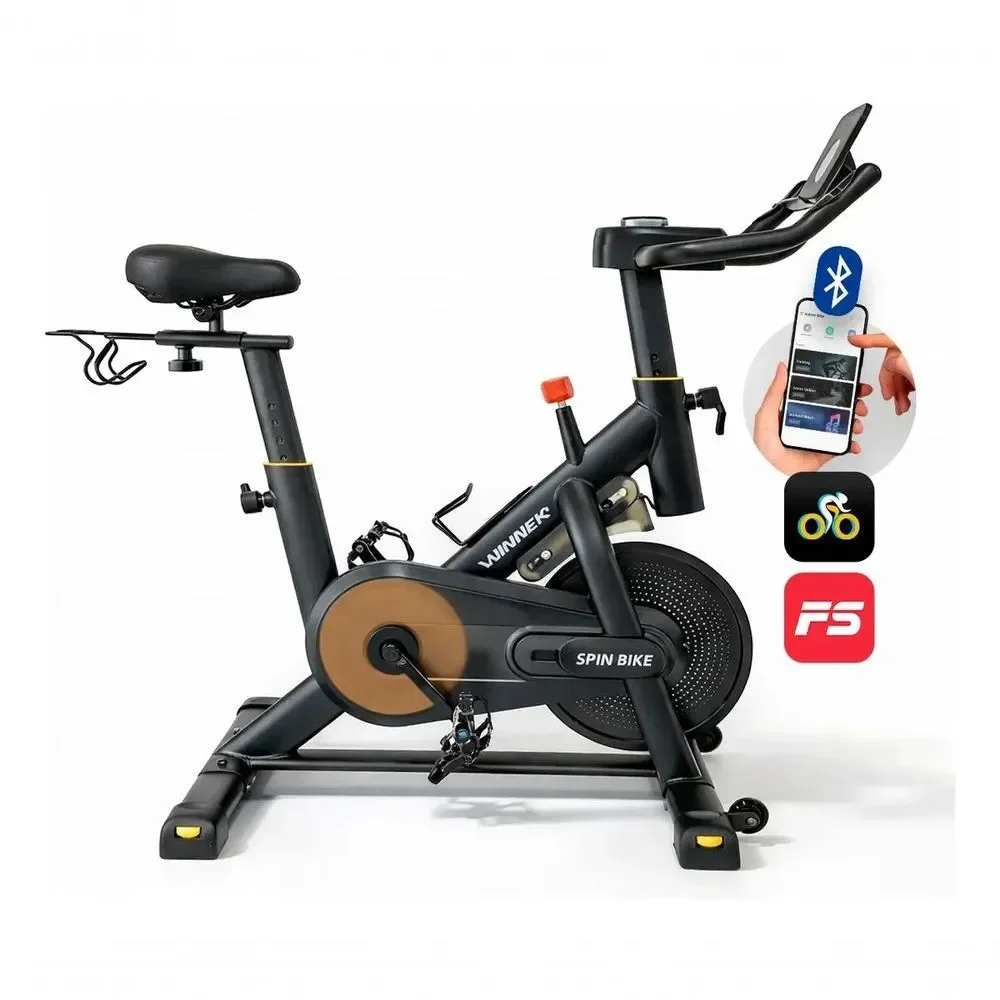 Bicicleta Spinning Winnek WNNK2151 Resistência Magnética Volante 13KG Capacidade 150kg Uso Doméstico