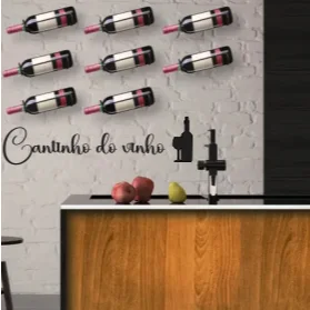 Cantinho do vinho decoracão de ambientes em mdf 3mm acompanha dupla face