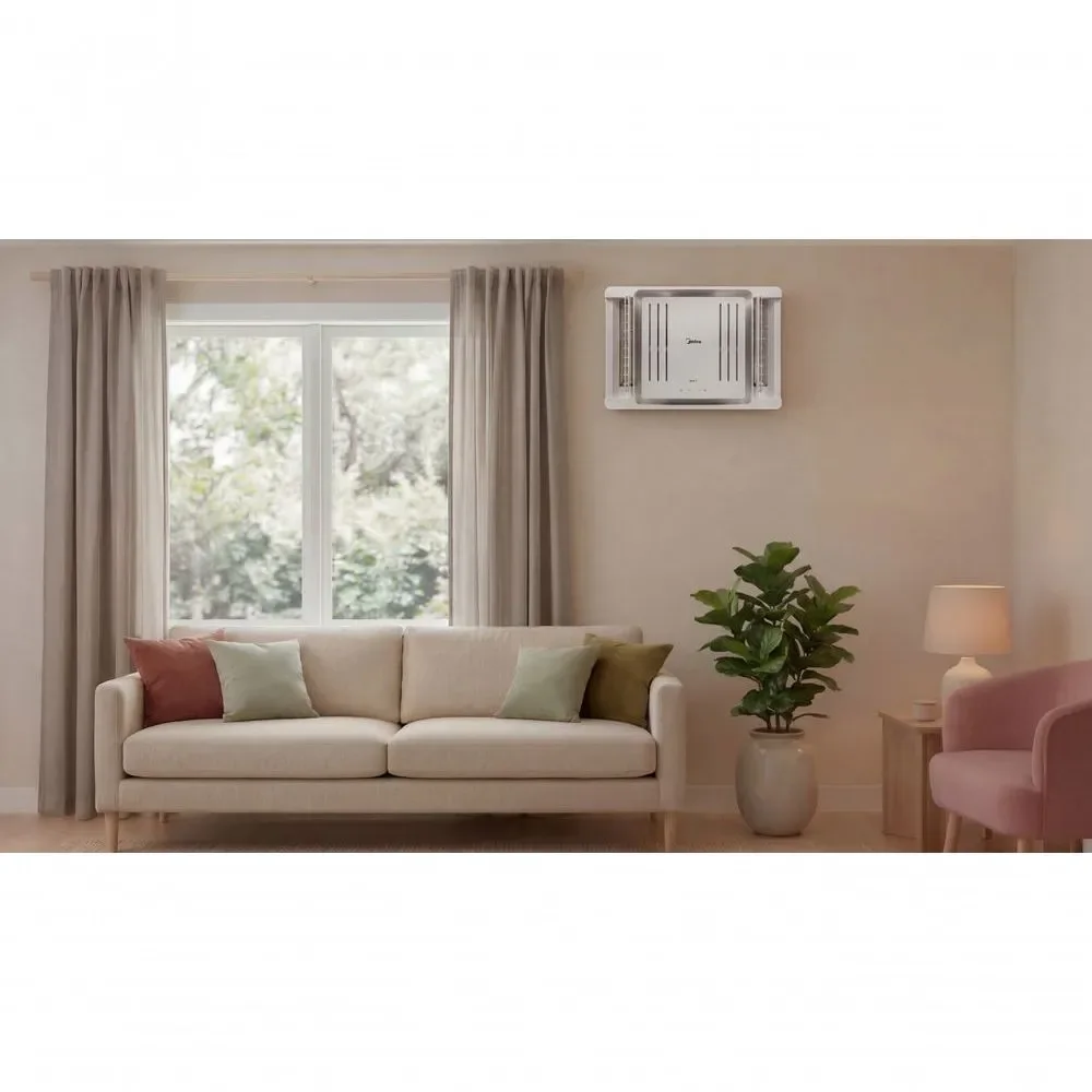 Ar Condicionado Janela Eletrônico Midea c- Controle Remoto e Wi-Fi 7500 BTUs Frio 127V QCL078RB
