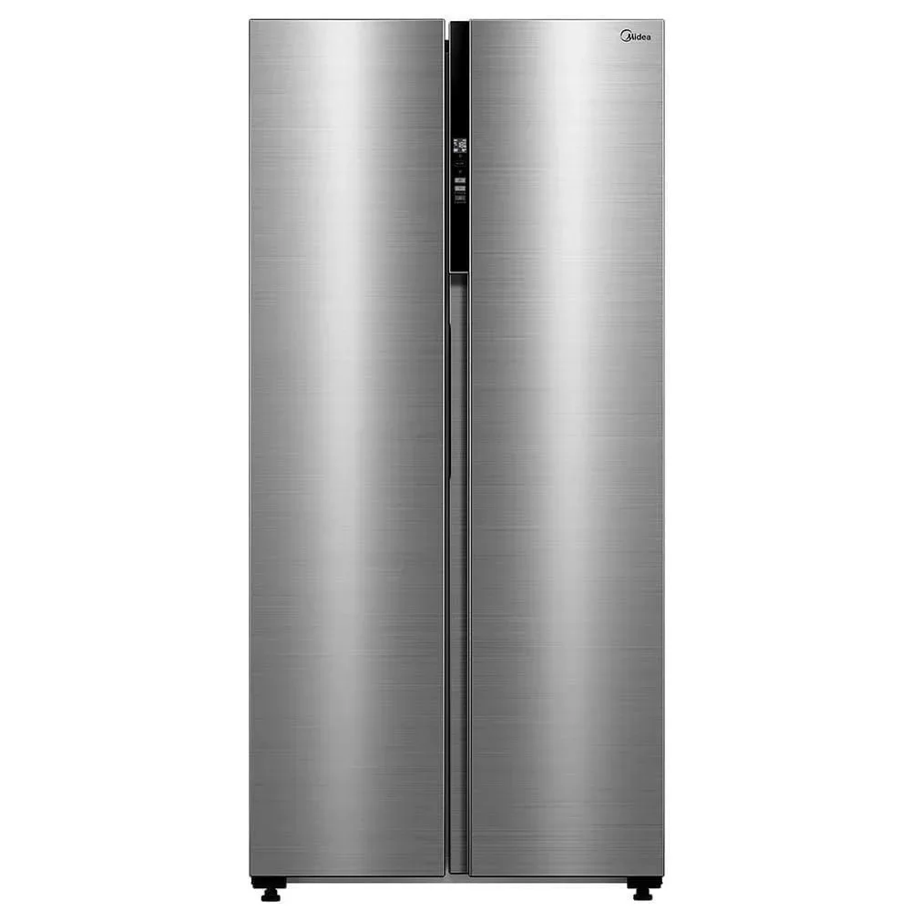 Geladeira Midea Side By Side Frost Free Inverter 442L Conectada RS598 Inox 110V