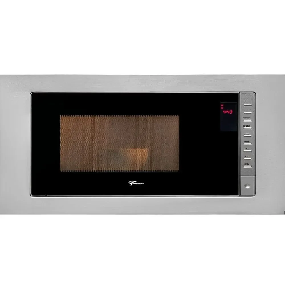 Micro-ondas de Embutir Fischer Fit Line 25L com Moldura Inox Painel Digital e Trava de Segurança 220V