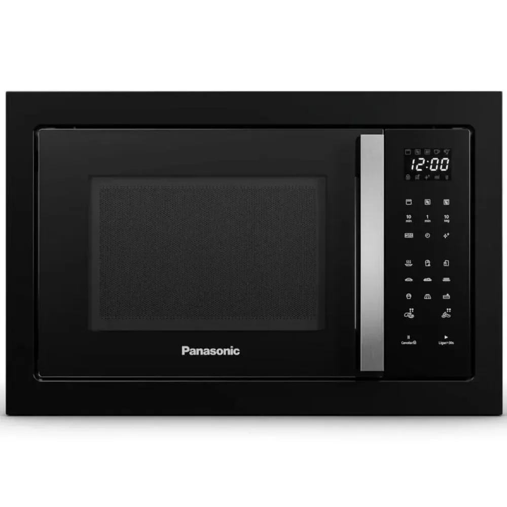 Micro-ondas de Embutir Panasonic NN-GB68QBRUK 30L 900W com Painel Digital e Descongelar Preto 220V