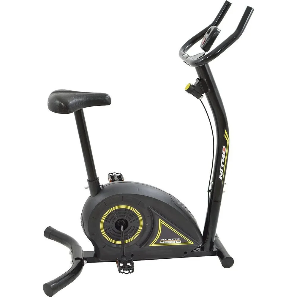 Bicicleta Ergométrica Polimet Nitro 4300 Aço Carbono Bivolt Preto Uso Doméstico