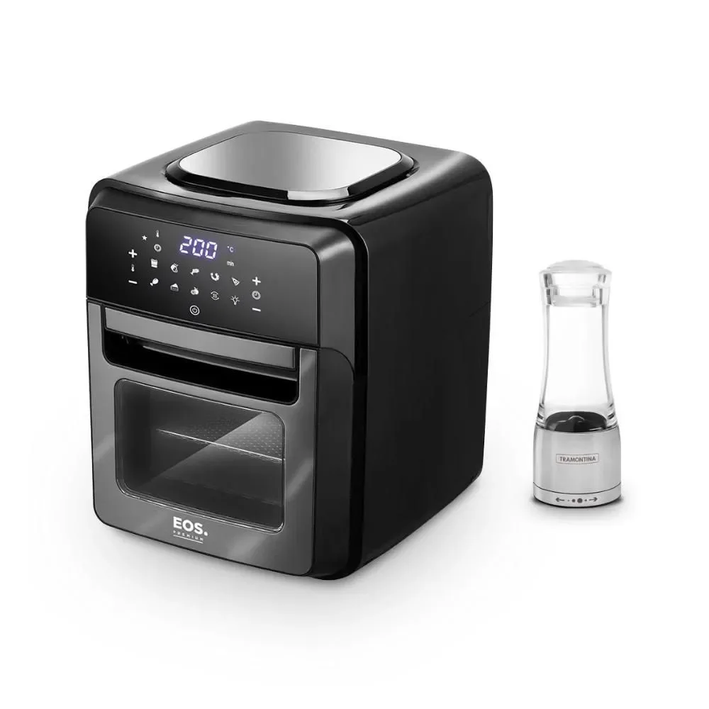 Fritadeira sem Óleo Air Fryer Oven Eos EAF12T 12L Digital Touch com Moedor Titânio 220V