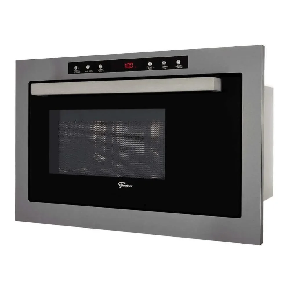 Micro-ondas de Embutir Fischer Infinity 25L com Dourador Grill em Aço Inox 220V