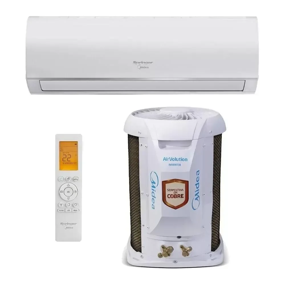 Ar Condicionado Split Springer Midea Hi Wall AirVolution 22.000 BTUs Frio Monofásico 42AFFCI22S5 - 220V