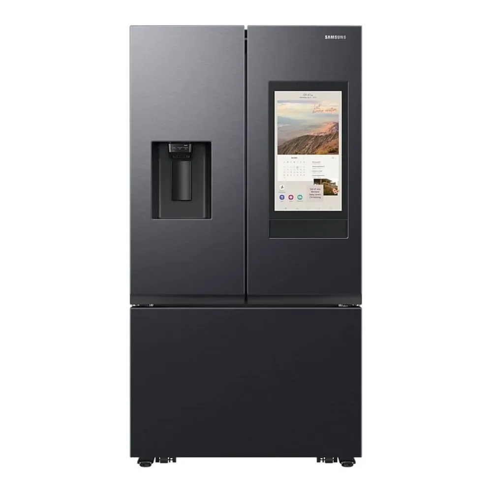 Geladeira Samsung French Door Family Hub com Dispenser de Água e Gelo 564L Preta RF27CG5910B1AZ 110V