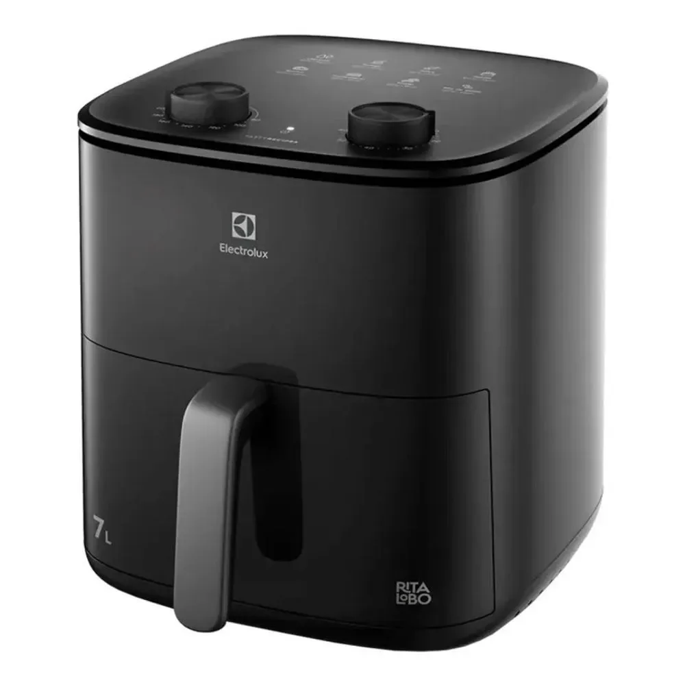Fritadeira sem Óleo Air Fryer Electrolux Efficient 7L 1700W com Timer e Painel Digital Preto 220V