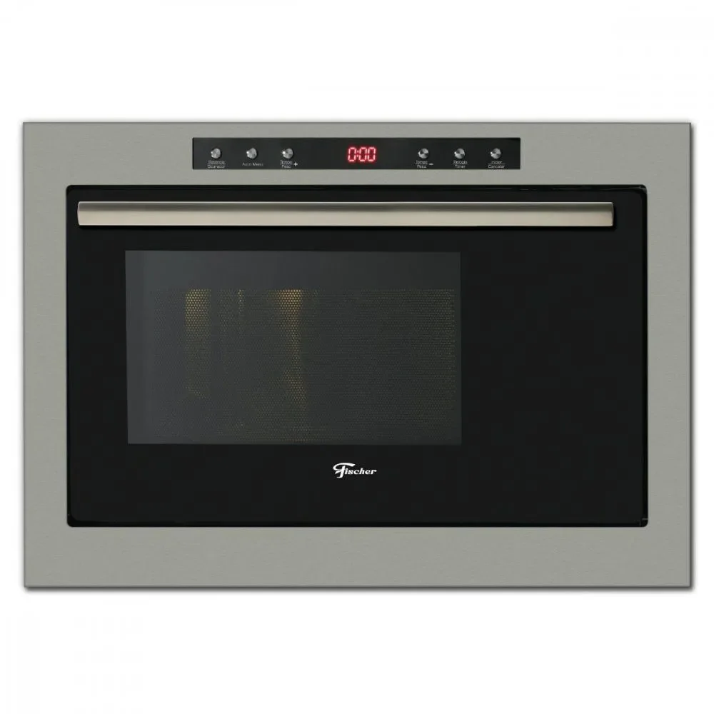 Forno Micro-ondas de Embutir Fischer Infinity 25L com Grill Dourador Inox Trava de Segurança 220V