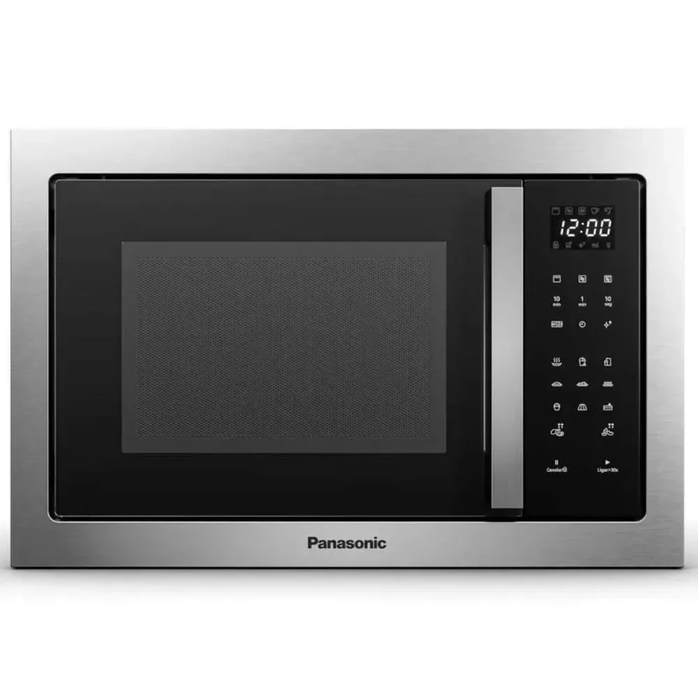 Micro-ondas de Embutir Panasonic NN-GB68QSRUK 30L Inox com Grill Painel Easy Touch e Desodorizador 220V
