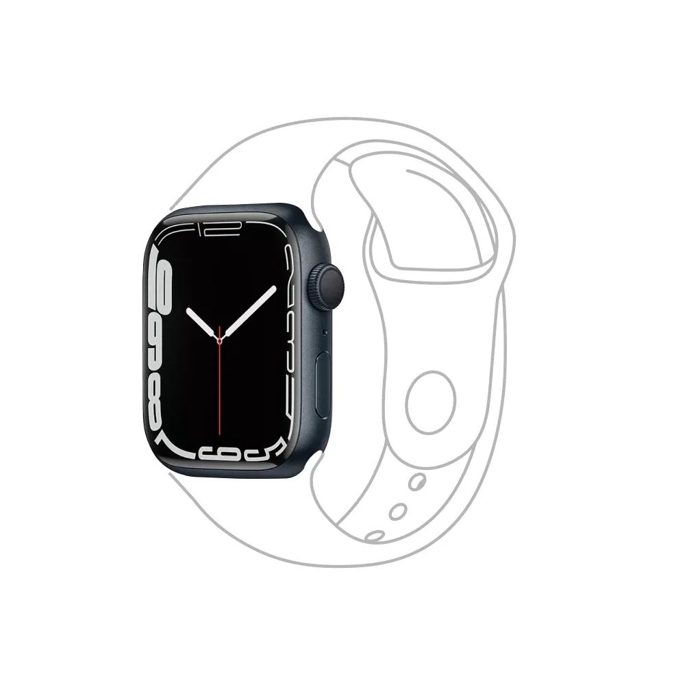 Seminovo Apple Watch Series 7 GPS, 41mm - Caixa de Alumínio Meia-noite - Condição Excelente