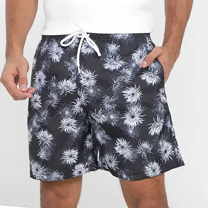 Short Praia Curto Mash Floral Masculino - Masculino