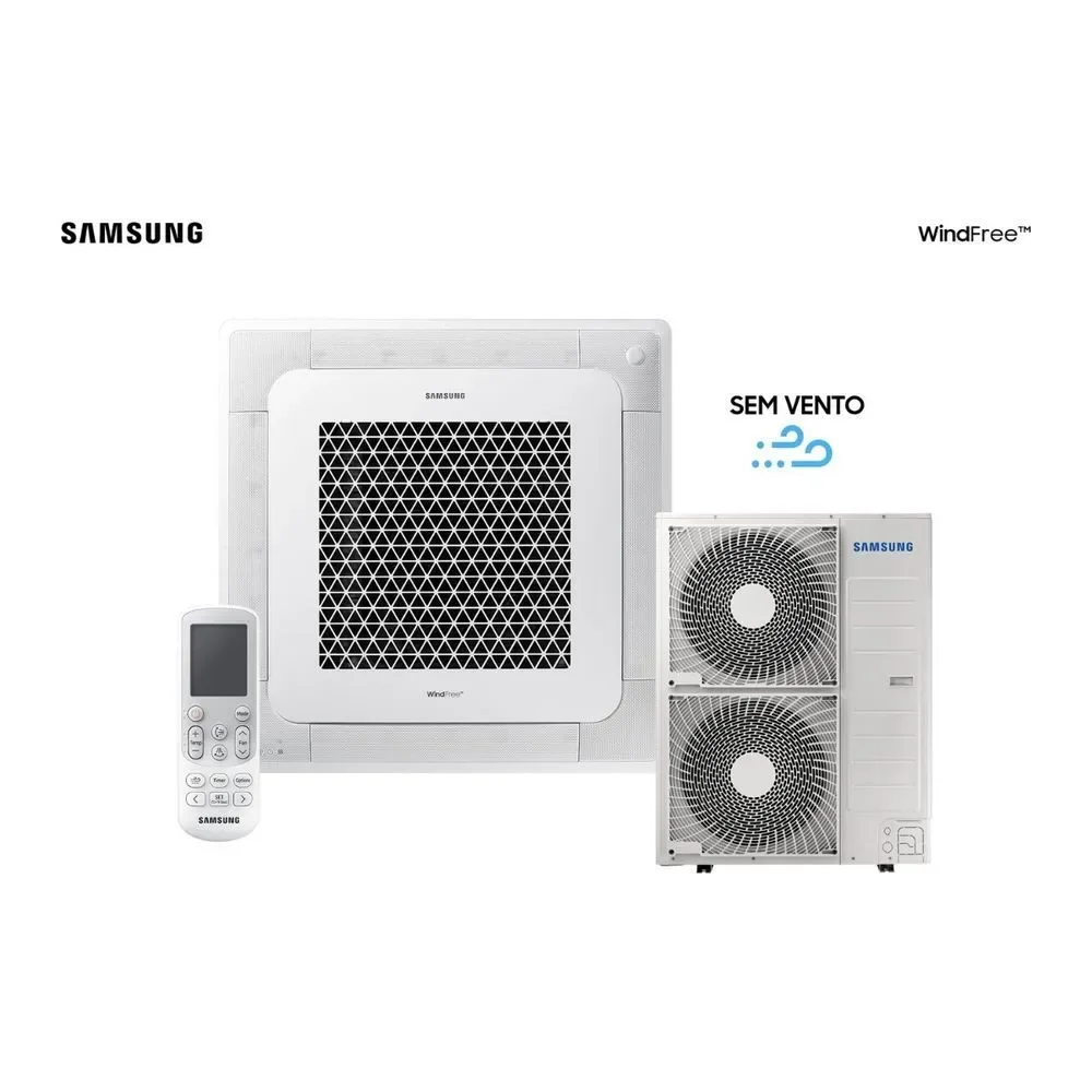 Ar Condicionado Cassete Samsung Windfree Inverter 48000 BTUS Quente e Frio 220V AC048HE4DKG