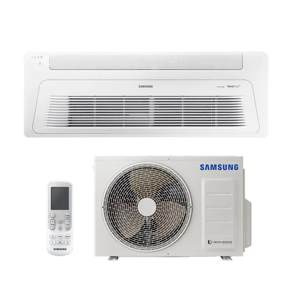 Ar Condicionado Split Cassete 1 Via Samsung Wind Free 17000 BTUs Quente e Frio Inverter 220V R32 (AC018HCADKG/AZ)