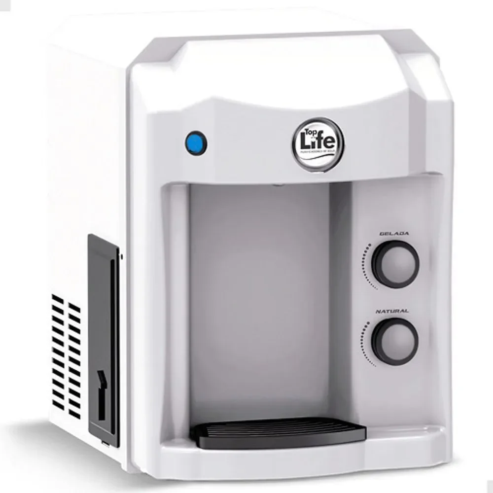 Purificador de Água Parede Top Life He Oxi K+ Alcalina Ionizada Natural e Gelada 110V