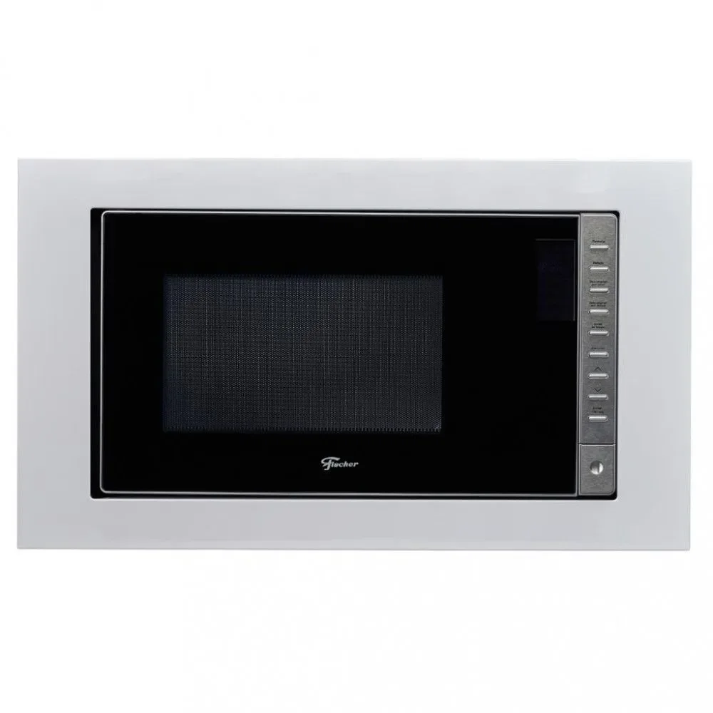 Micro-ondas de Embutir Fischer Fit Line 25L com Painel Digital e Trava de Segurança Branco 220V