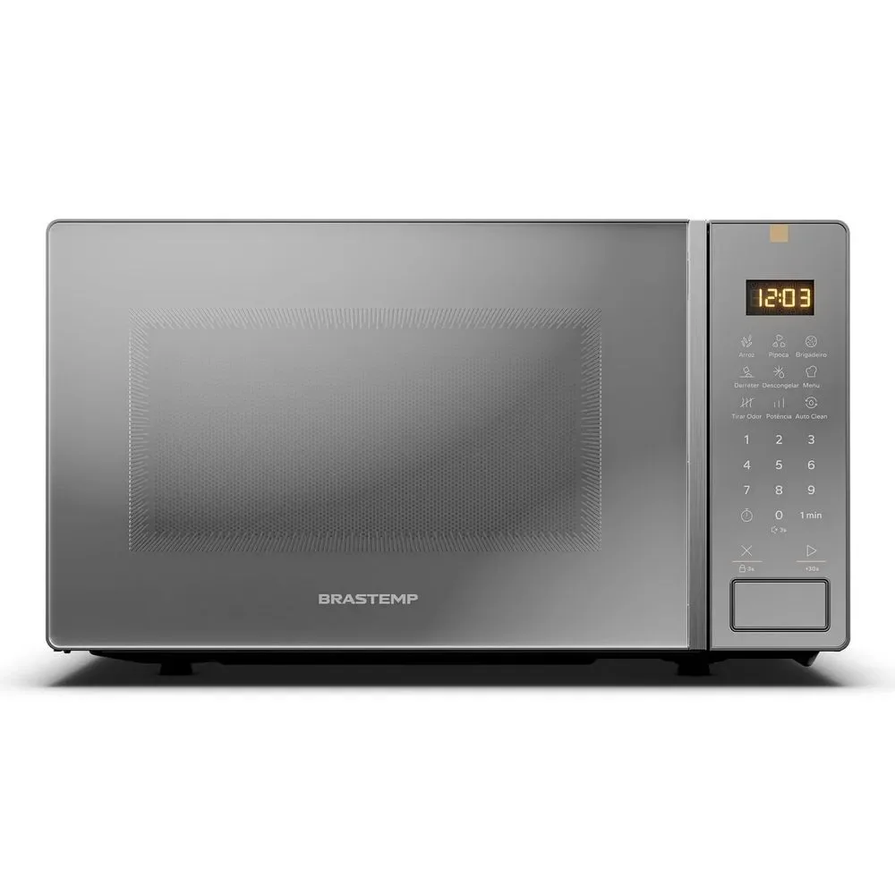 Micro-ondas de Bancada Brastemp BMS23AR 23L com Multi Preparos Tira Odor Inox 220V