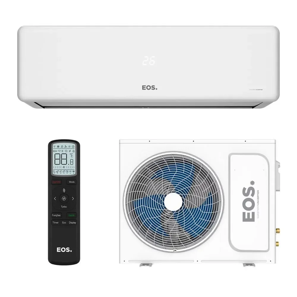 Ar Condicionado Split Hi Wall EOS Master Inverter 24000 BTUS Quente e Frio 220V Branco R-32 EASM24001IF