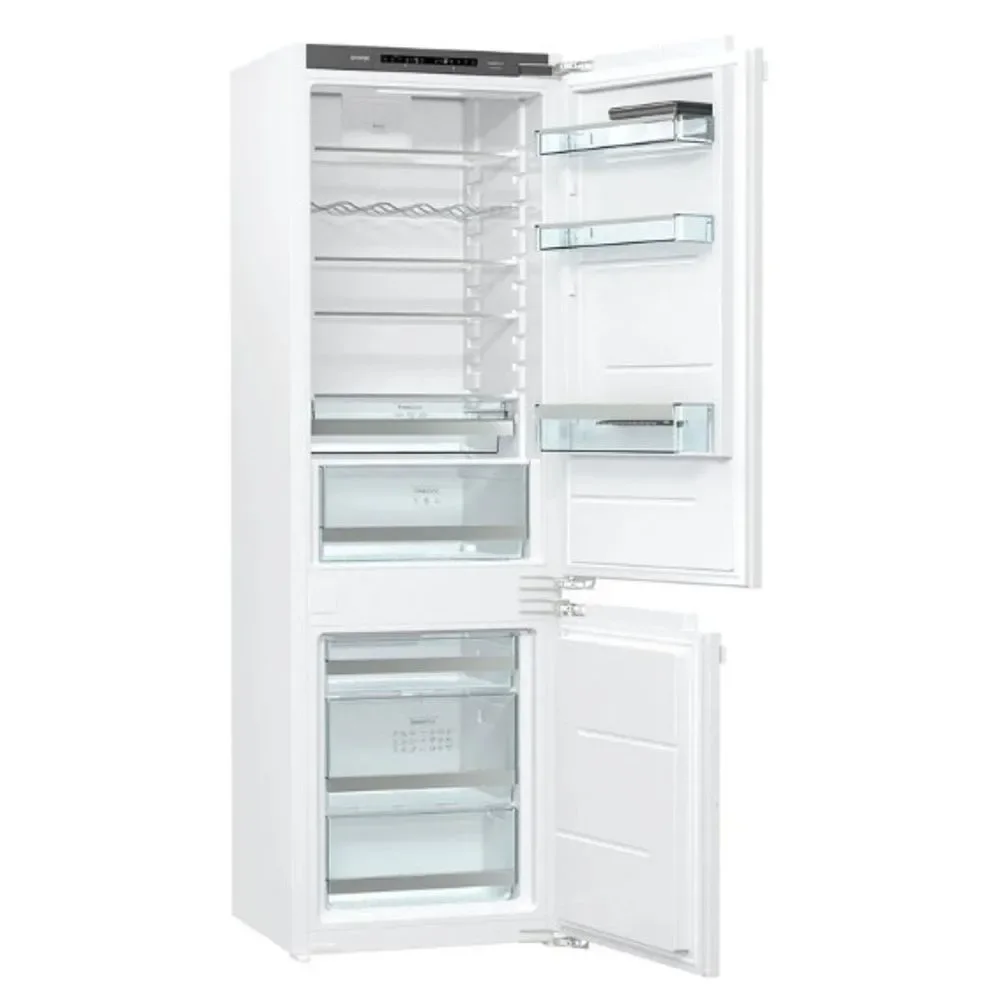 Refrigerador de Embutir Gorenje Bottom Freezer Duplex 269L com Controle Eletrônico NRKI5182A2 Branco 220V