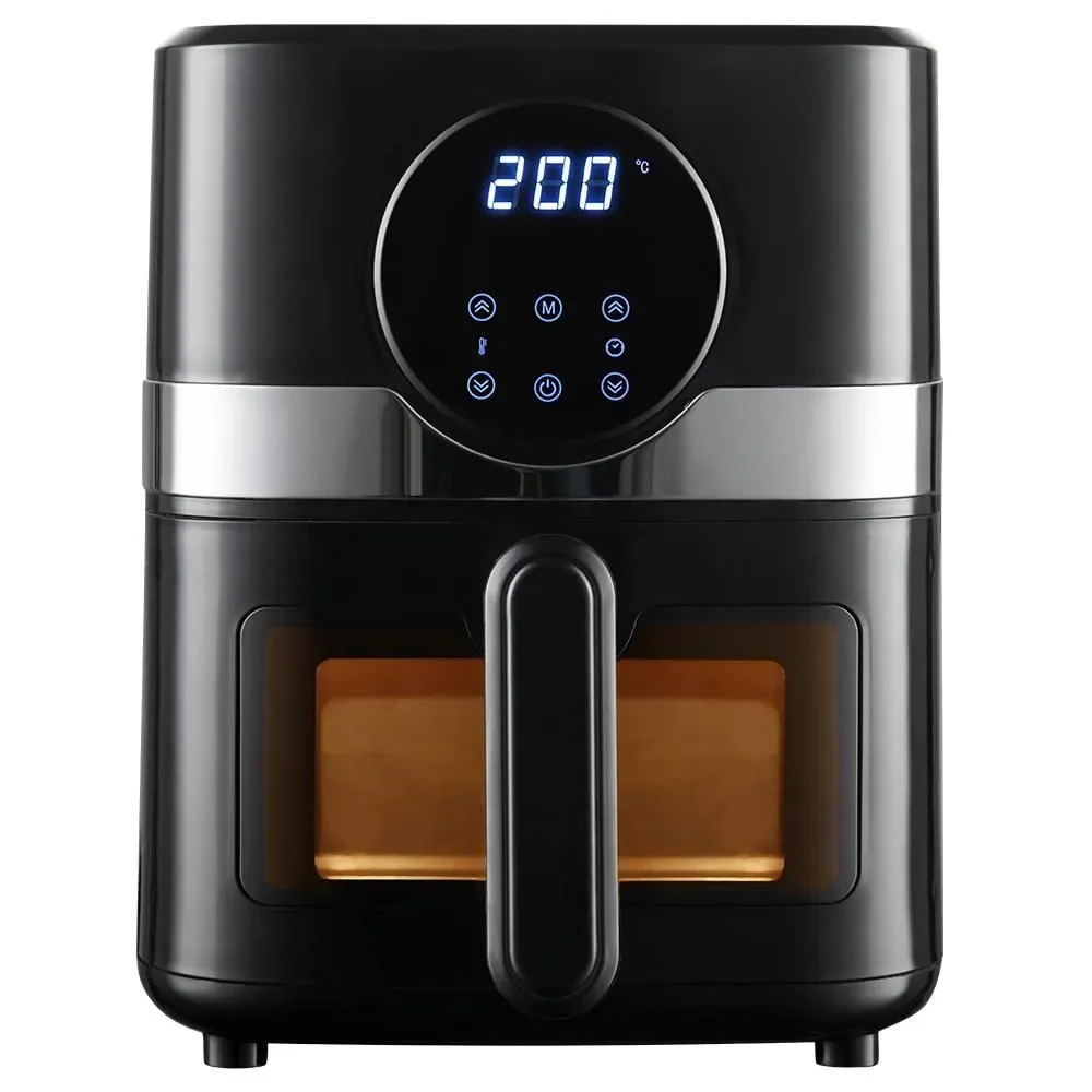 Air Fryer sem Óleo Digital Extream 4,3L 1400W Touch Preto e Prata 110V