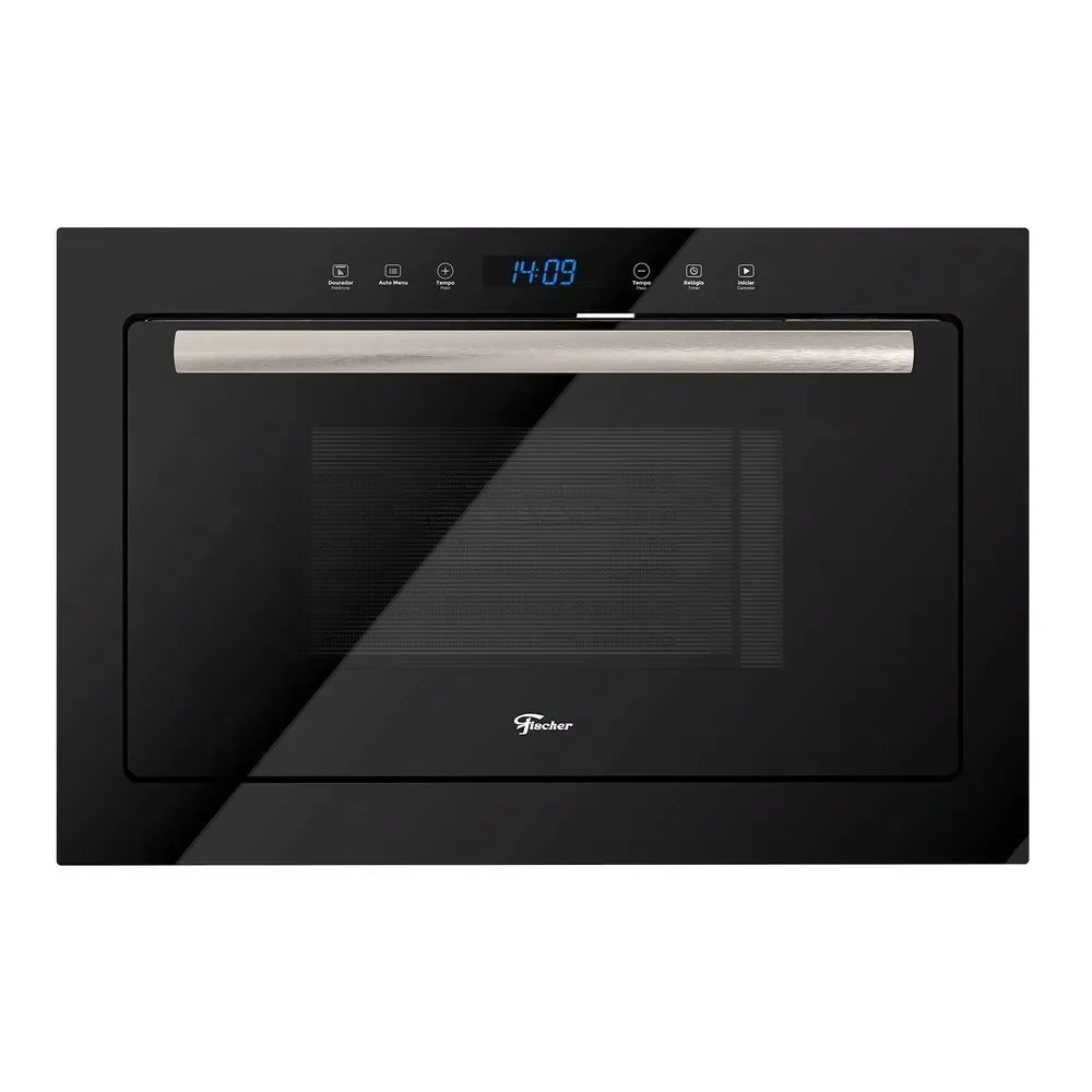 Micro-ondas de Embutir Fischer Infinity 25L 900W Touch com Grill Preto 110V