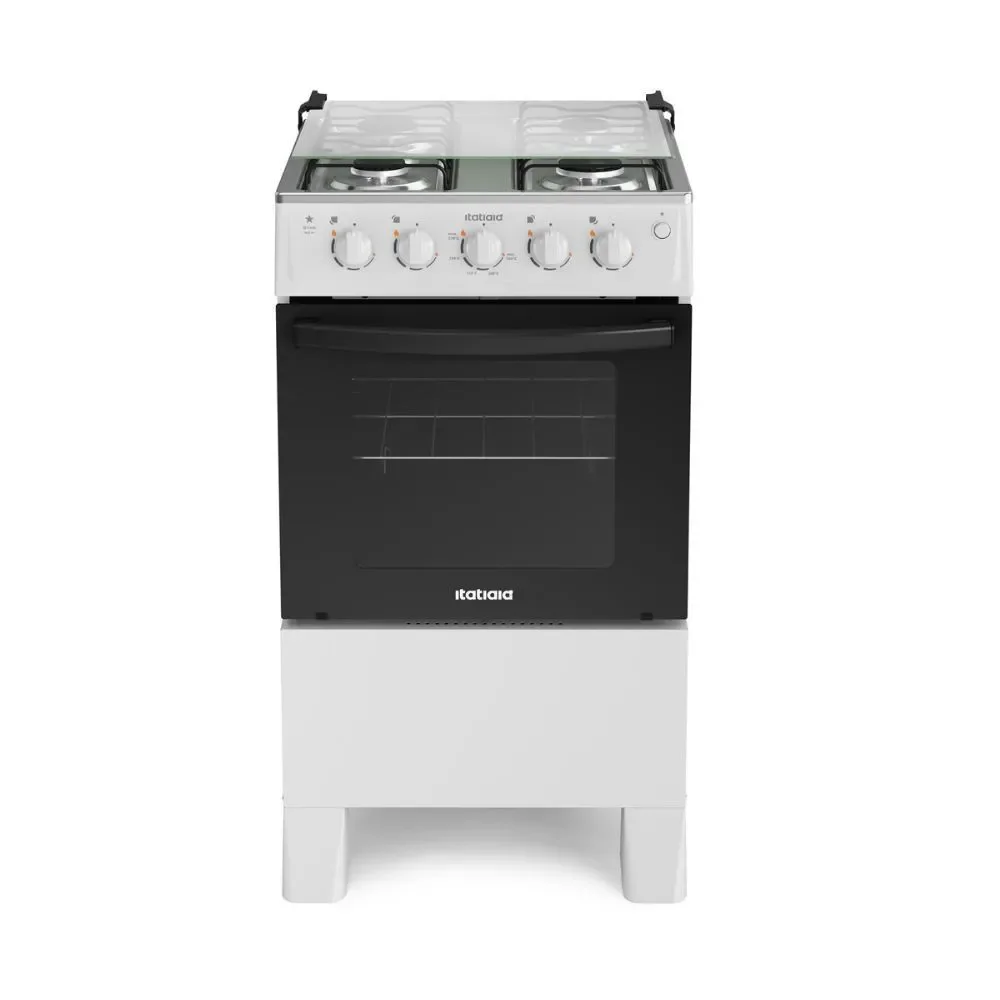 Fogão de Piso 4 Bocas a Gás Itatiaia Star New Automático Branco com Forno 45L Bivolt