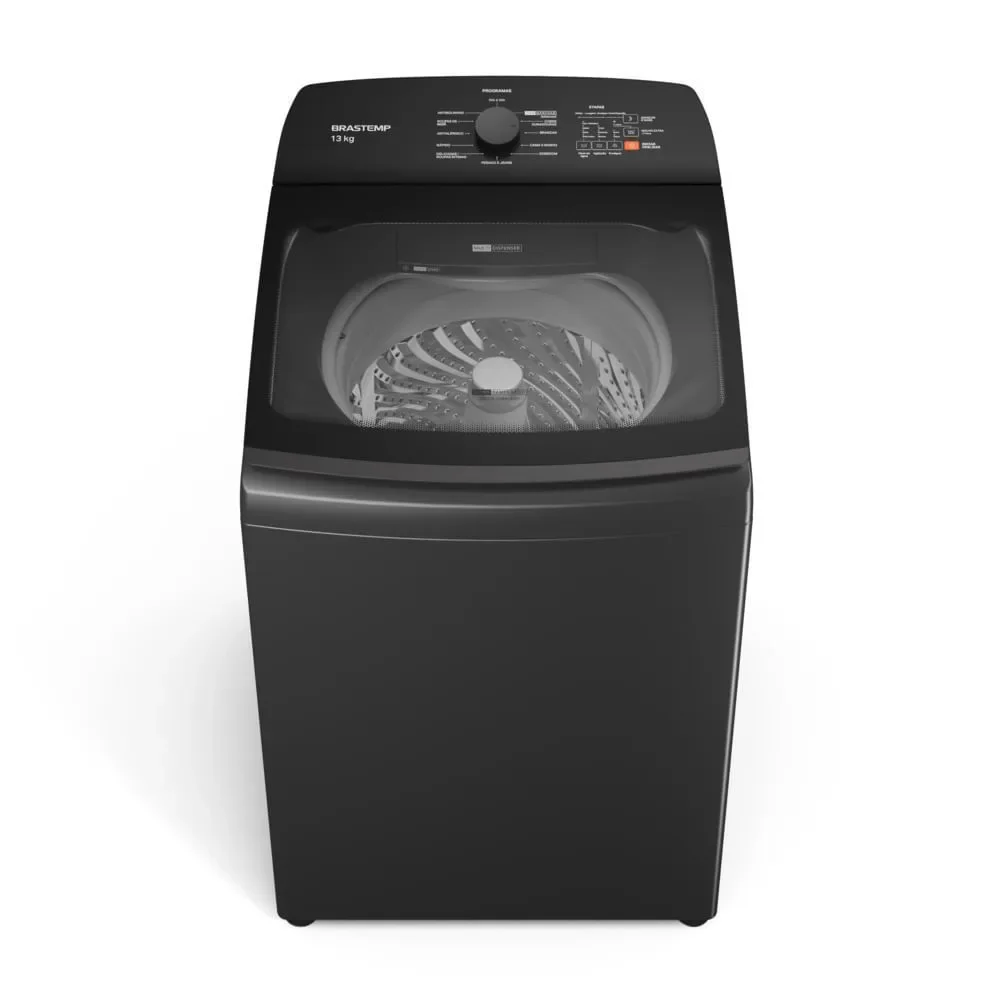 Máquina De Lavar Brastemp 13kg Cinza Platinum Com Ciclo Tira Manchas Advanced E Ciclo Antibolinha BWK13A9