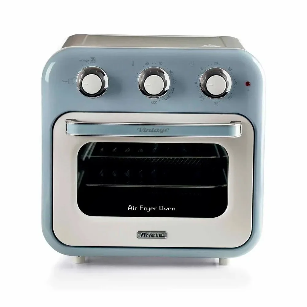 Fritadeira Air Fryer Ariete Vintage 4632 16L 1200W Multifunção Azul com Cestos e Forno Convencional 220V