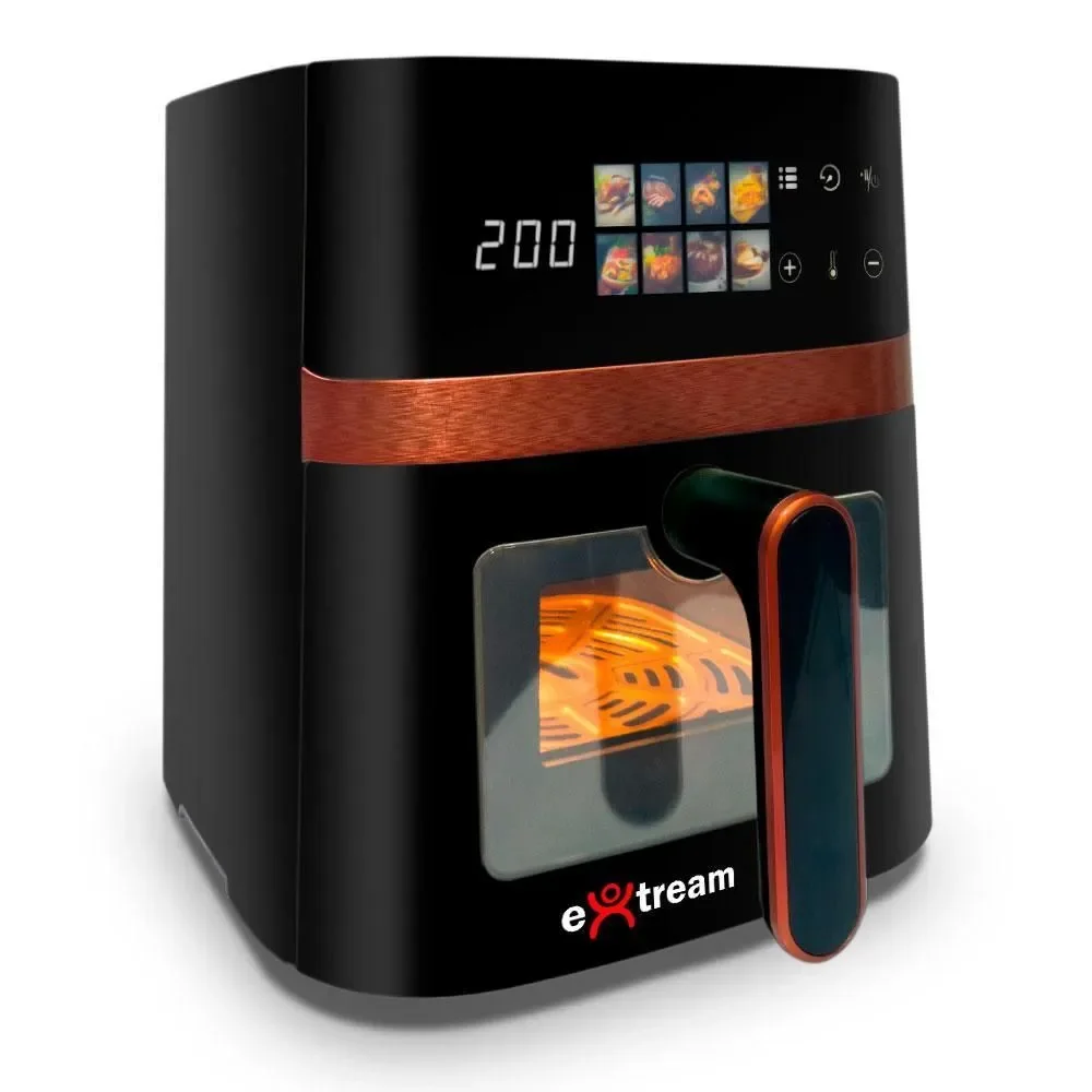 Fritadeira Elétrica sem Óleo Digital Extream 5,5L 1400W com 8 Funções Cobre 220V