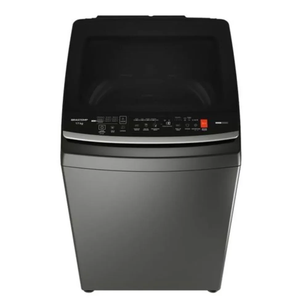 Lavadora de Roupas Brastemp BW17LTAHBR 17kg Automática Superior Cinza Platinum 12 Programas 110V