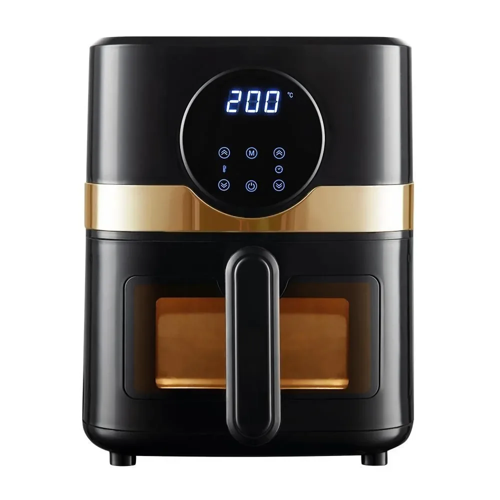 Air Fryer Fritadeira sem Óleo Digital AFEX03LJ43-BG1 4,3L 1300W Touch com 8 Funções Preto e Dourado 110V