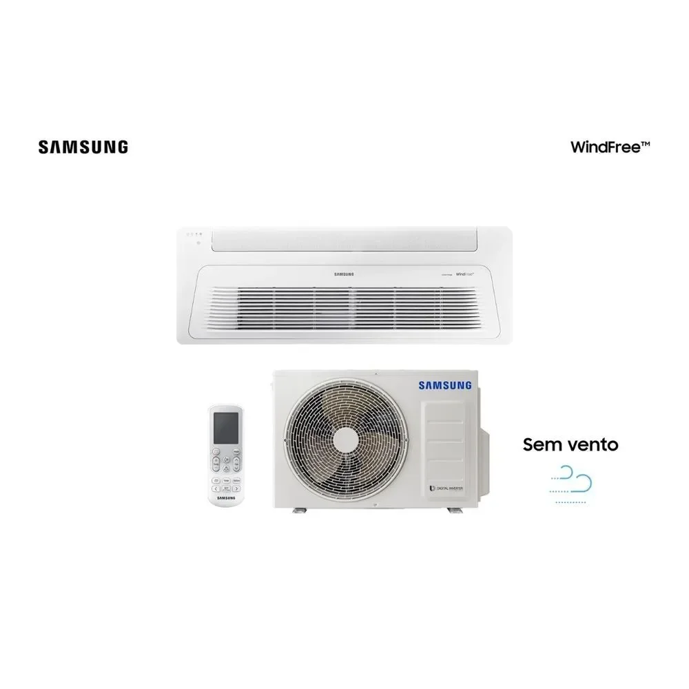 Ar Condicionado Cassete Samsung Windfree Inverter 18000 BTUS Quente e Frio 220V AC018HE1DKG