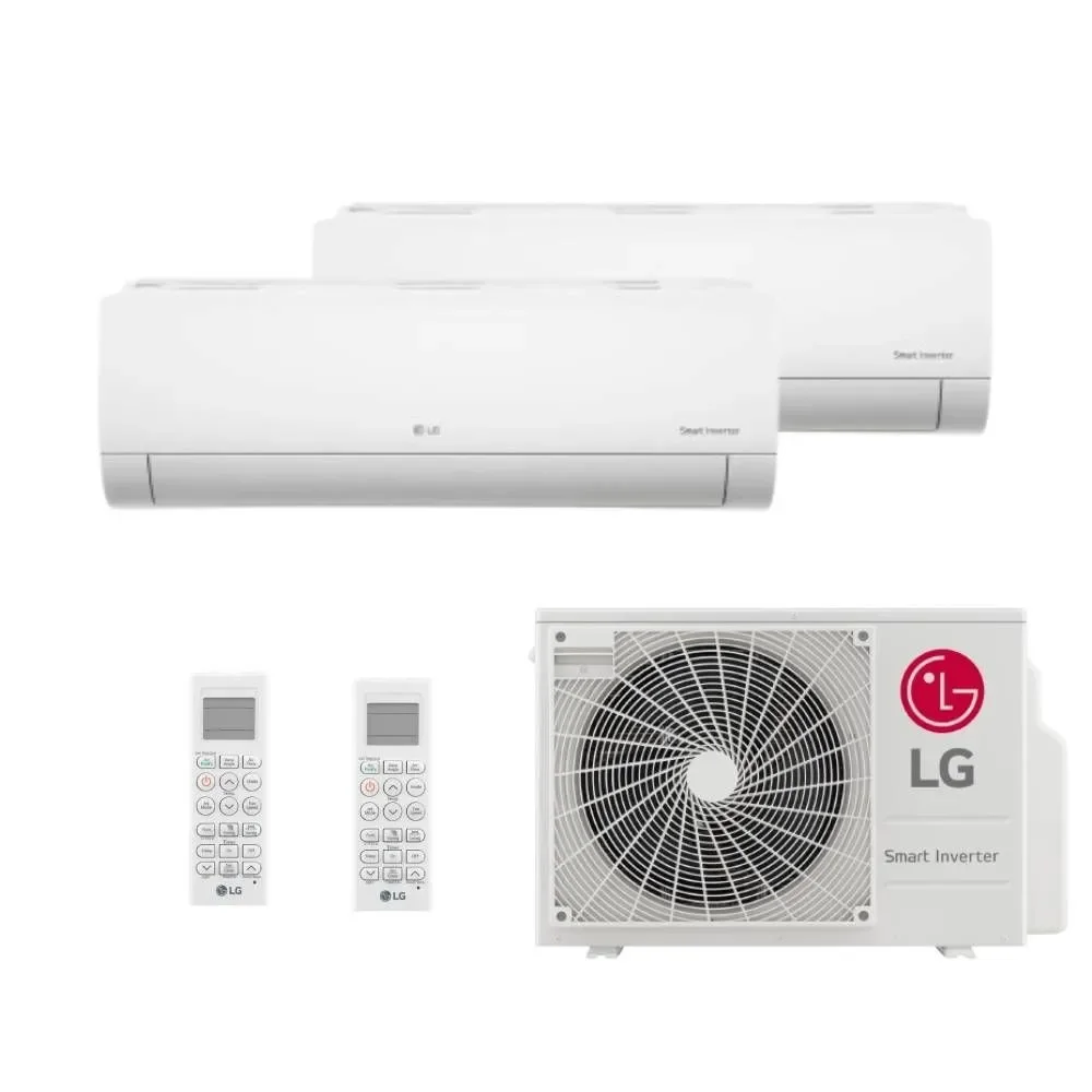 Ar Condicionado Bi Split LG 18000 BTUs (HW 12K+12K) Quente e Frio Inverter 220V R32 Z2UW18GFB1.AWGZBR1