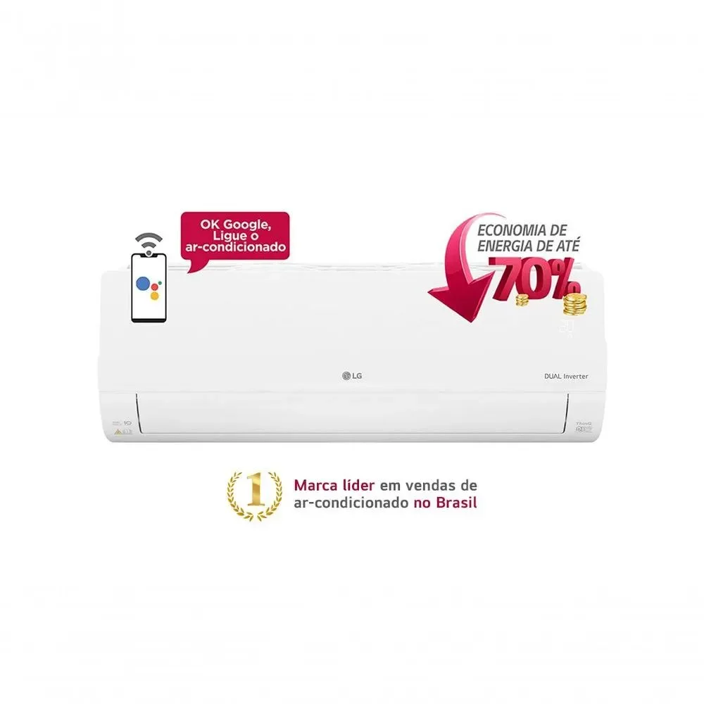 Ar Condicionado Split Hi Wall LG Dual Inverter Voice 36000 BTUS Quente Frio 220V Branco