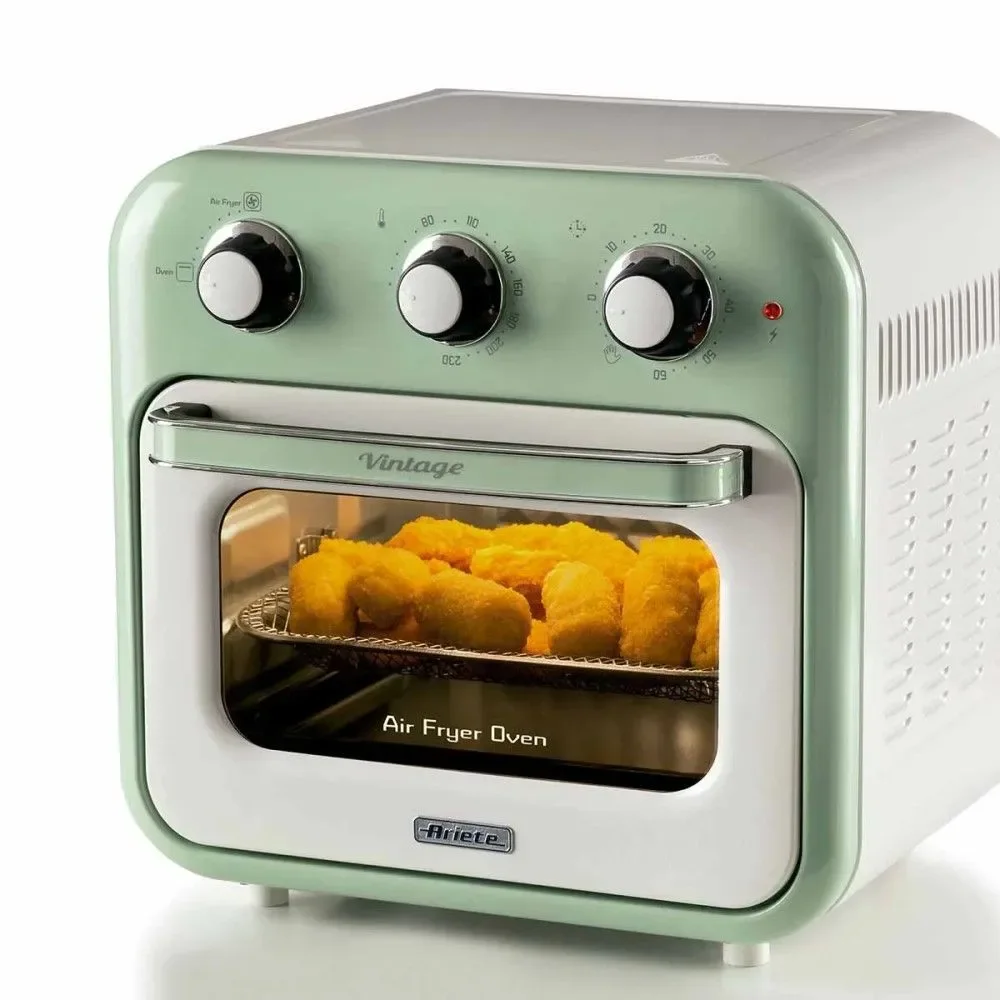 Fritadeira Air Fryer Oven Ariete Vintage 4632 16L 1200W com Timer e Função Forno Verde 220V